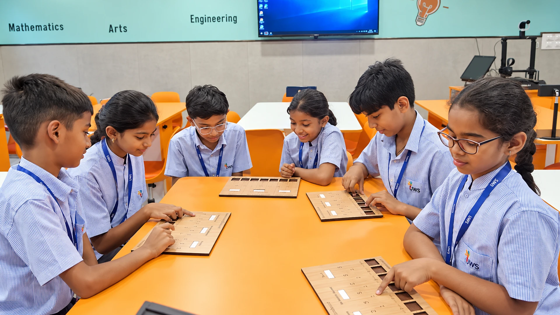 Ujjval students learning mathematics together