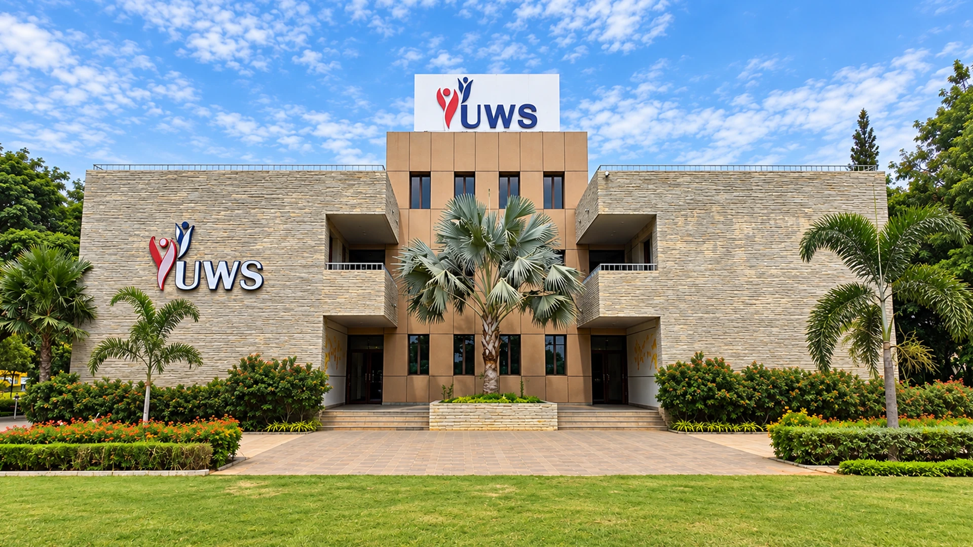 Ujjval World School building and landscaped campus